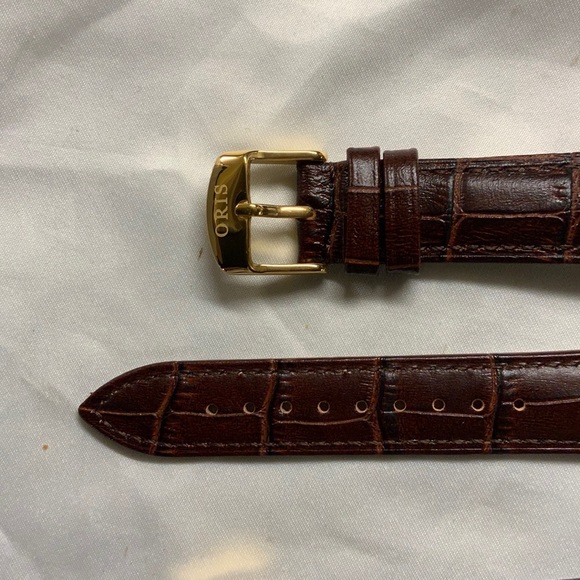 Top grain leather Oris watch strap - Picture 5 of 6